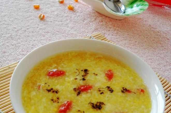 枸杞玉米蛋羹