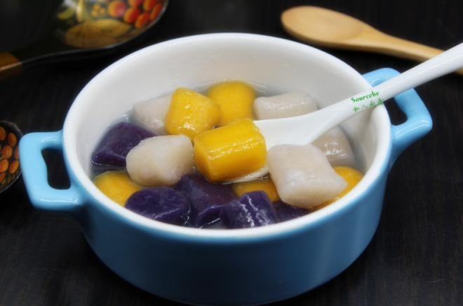 彩色芋圆