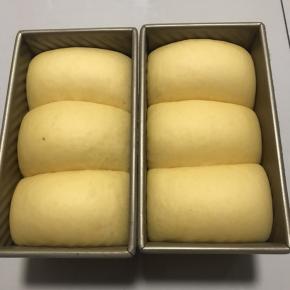 送进提前预热好的烤箱中下层，上火160 度下火170度45 分钟，
出炉后震一下，立即脱模侧放在烤网上晾至温热后密封保存。