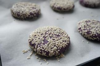 做好后摆上烤盘