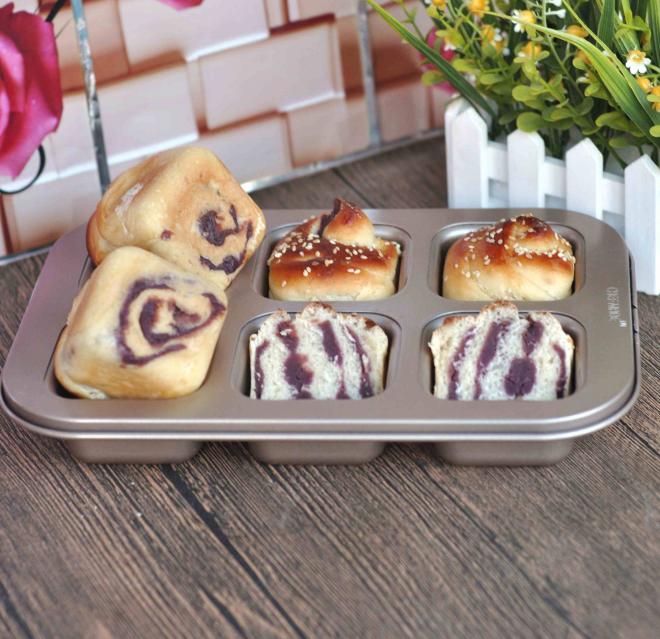 紫薯玫瑰花面包