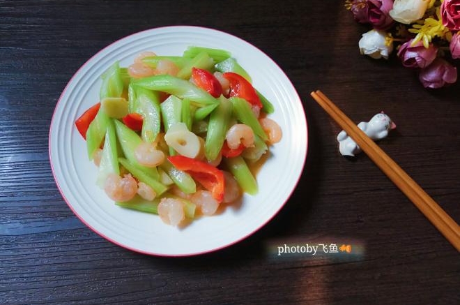 西芹炒虾仁