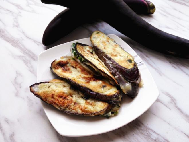 少油又美味的煎茄盒