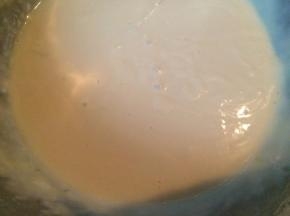 拌成无颗粒的液体