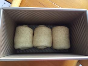 如果时间急，放入烤箱二次发酵40分钟，昨天天气好，我是直接室温发酵的，