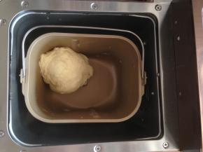 第一次和面结束时