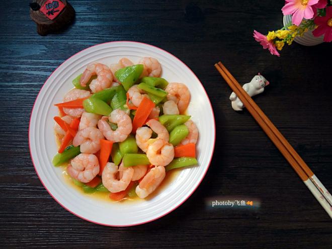 清炒凌鲜青虾仁