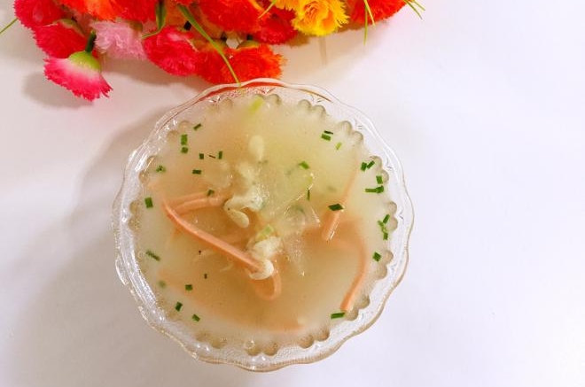 冬瓜虾皮火腿汤