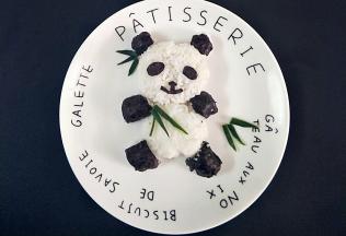 海苔剪出五官装饰