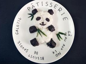 海苔剪出五官装饰