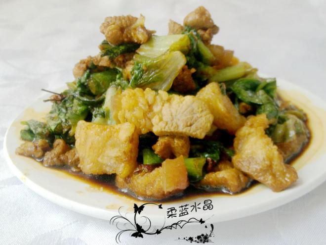 莴笋叶炒肉