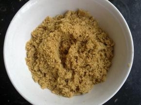 打成非常细的碎沫。