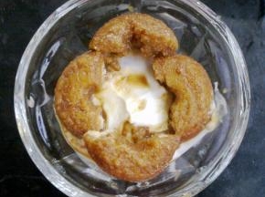 再铺一层泡好的金麦圈。