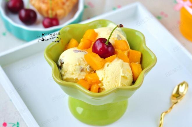 葡萄干奶香冰淇淋