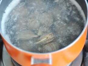 花蛤清洗干净，水开后放入，煮至微微张嘴。