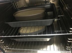 风炉设置100度，烤一个小时