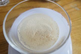 7g酵母+10g温水融化（配方内水分）