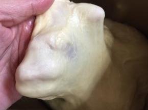 检查一下面团的状态，揉出膜即可！