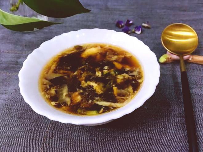 虾米紫菜蛋花汤