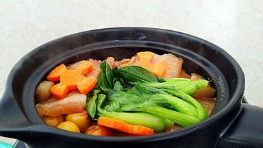 油菜和胡萝卜断生即可断火。