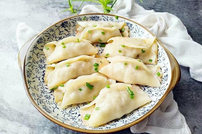 豆角鲜肉锅贴