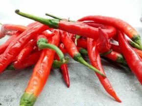 挑选新鲜的辣椒，不要破皮或者蔫吧的，带辣椒把洗