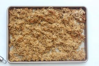 肉松烤到15分钟后拿出来