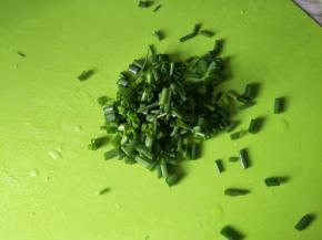 葱切碎