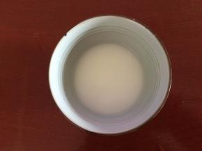 淀粉加水稀释，备用