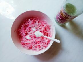 加白糖，白醋。