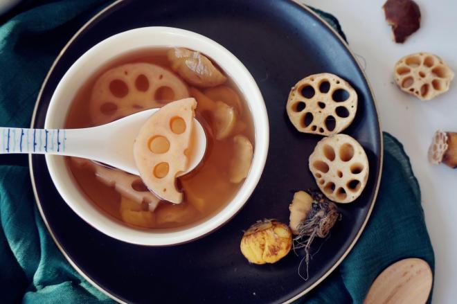 莲藕炖栗子