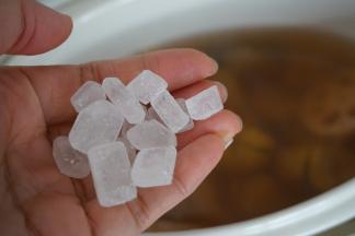 在结束前10分钟加入冰糖