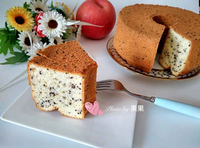 咸味黑芝麻戚风蛋糕