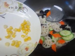 加入玉米粒