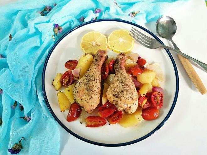 脆皮罗勒烤鸡腿