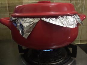 再次盖上盖子烤到栗子好为止
我空烤了25分钟左右