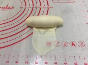 一头压薄从上往下卷