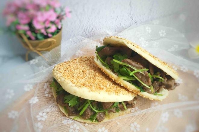 自制牛肉烧饼