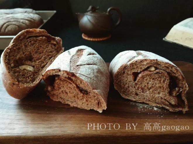 巧克力核桃欧包