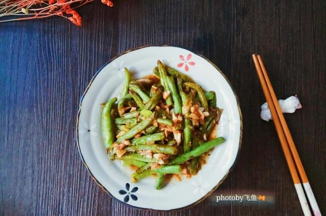 干煸蒜蓉豆王