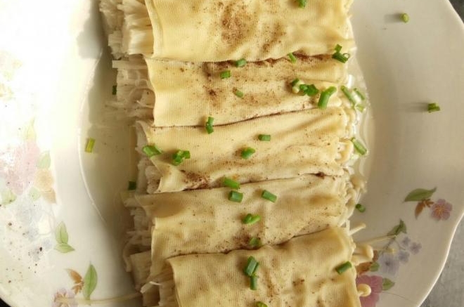 金针菇豆皮卷