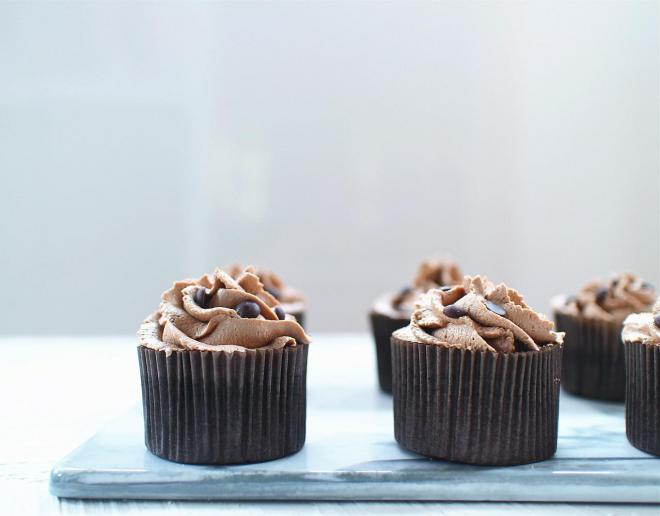 可可奶油纸杯蛋糕