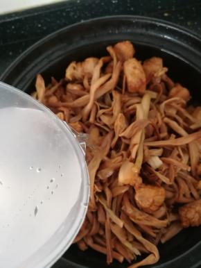 倒入适量清水。小火炖煮40分钟。