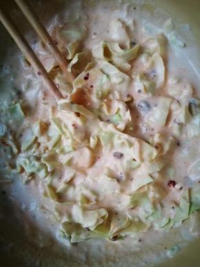 所有材料搅拌均匀