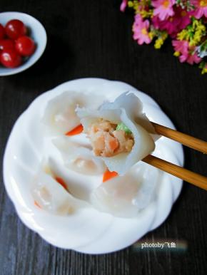 外皮劲道，内馅鲜味十足。