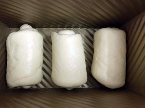 依次做好放入吐司盒里