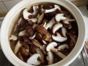 再放入蘑菇