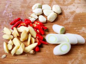 配料切好如图。