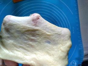 揉到完全阶段，能拉出薄膜就可以了