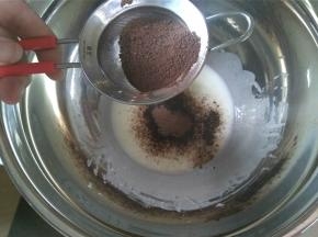 筛入可可粉